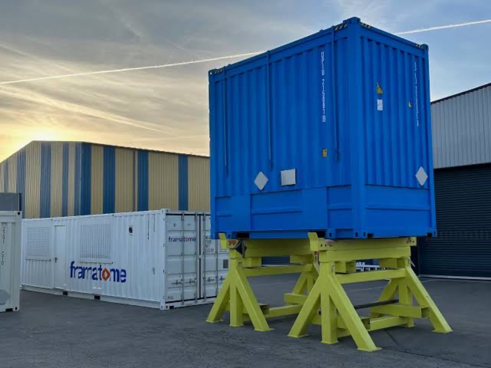 Supports de conteneurs en chaudronnerie industrielle